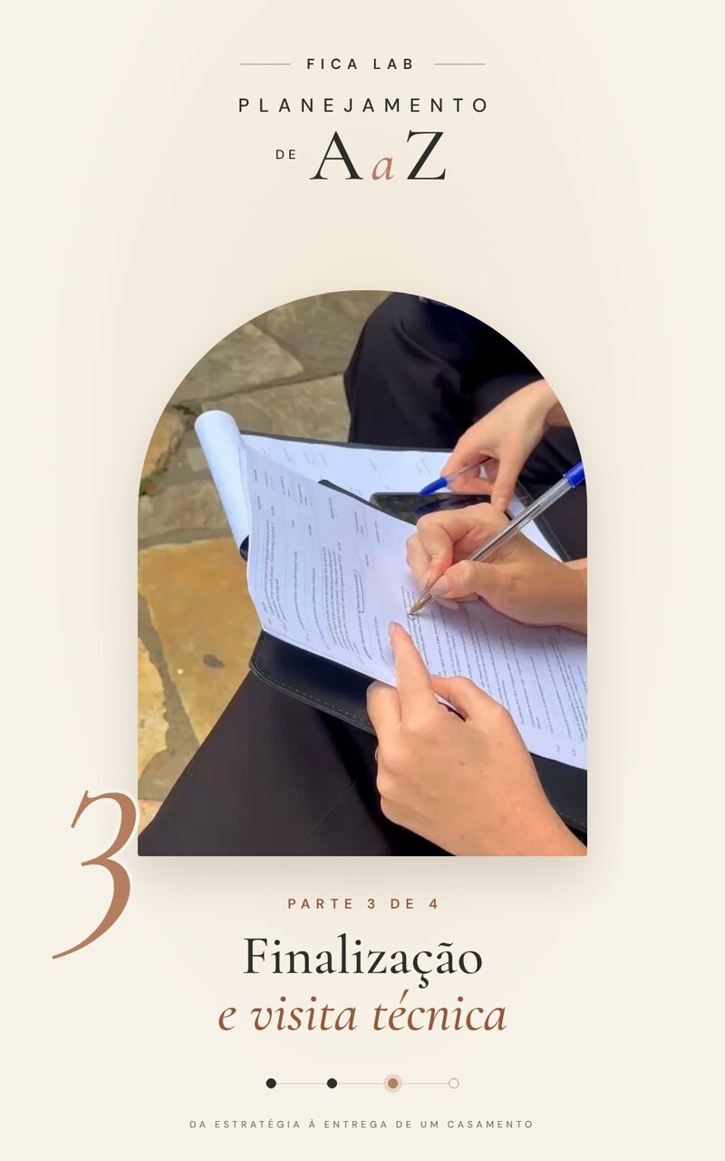 Capa da Parte 3: Finalização e visita técnica